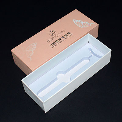 Ukuran Custom Pijat Beauty Bar Kotak Hadiah Kertas Kental Dengan Eva Inner Tray