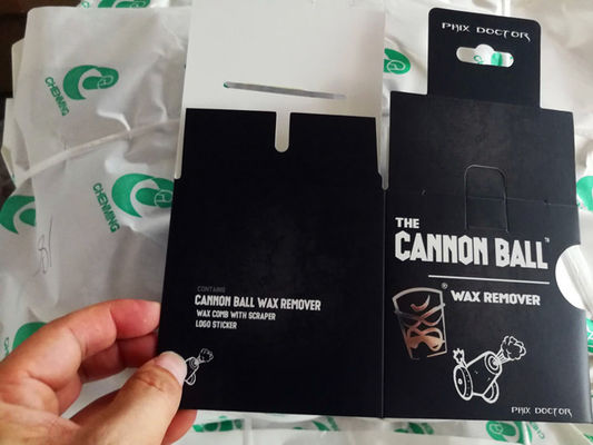 Pencetakan Bola Cannon Hitam Lemparan Kothak Kertas Khusus Untuk Bola Anak