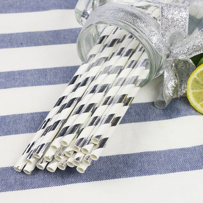 Gold Foil Jumbo Paper Straw, Eco-Friendly Paper Straw Untuk Restoran