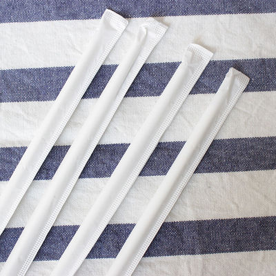Pengemasan individual Biodegradable Straws kertas, Bubble Tea Straws kertas