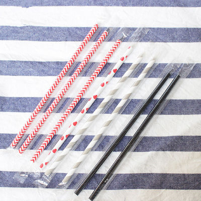 Pengemasan individual Biodegradable Straws kertas, Bubble Tea Straws kertas