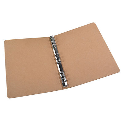 UV Coating A6 A5 Kraft Paper File Folder Dengan Ring Binded