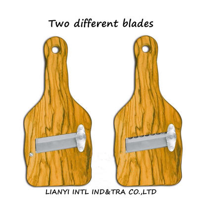 Makanan Kelas Keju Truffle Cutter Pengupas Dengan Tangkai Kayu Rosewood