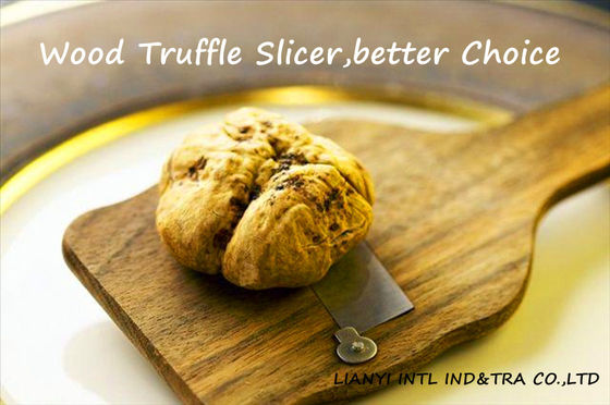 Makanan Kelas Keju Truffle Cutter Pengupas Dengan Tangkai Kayu Rosewood