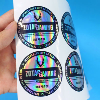 De-bossing Laser Printing Waterproof Adhesive Label Glossy Laminasi