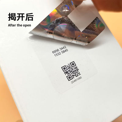Elektronik Anti-Pengalsuan Label Dengan QR Code Waterproof