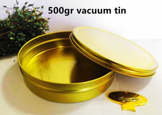 Vakuum Kosong Kaleng Kaviar Makanan Kelas Kemasan 500g