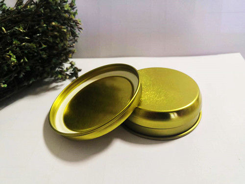 0.28mm Food Grade Tinplate Kaviar Packaging Vacuum Empty Can 50g