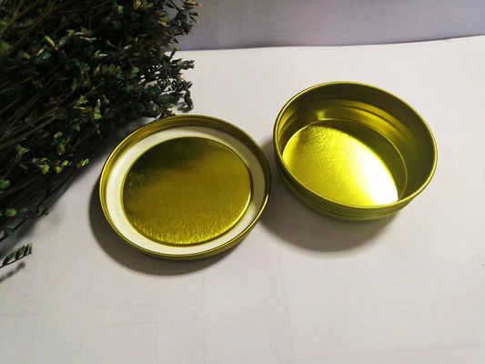 0.28mm Food Grade Tinplate Kaviar Packaging Vacuum Empty Can 50g